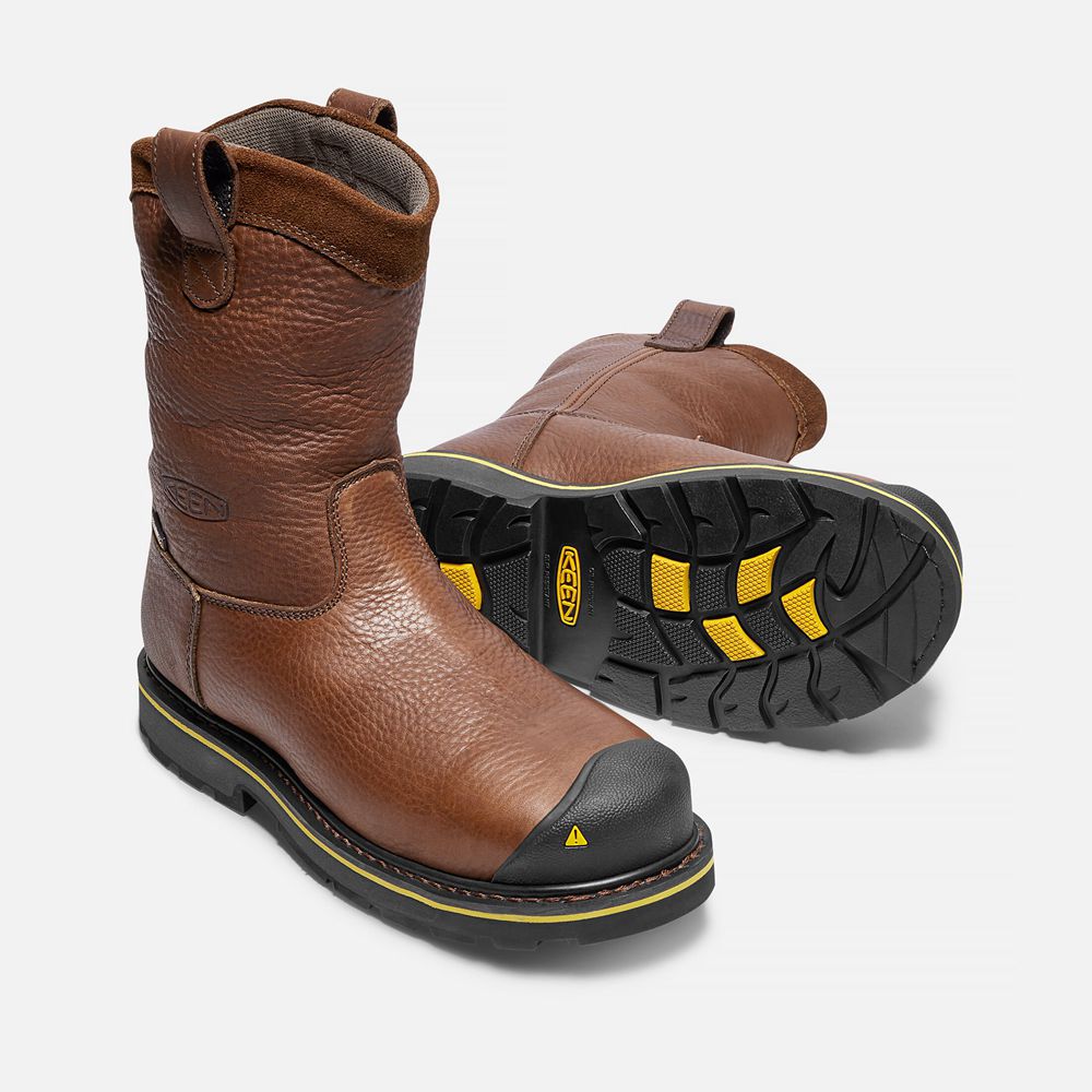 Cizme Keen Romania Barbati Maro Dallas Wellington (Steel Toe) 2487-SYGXI